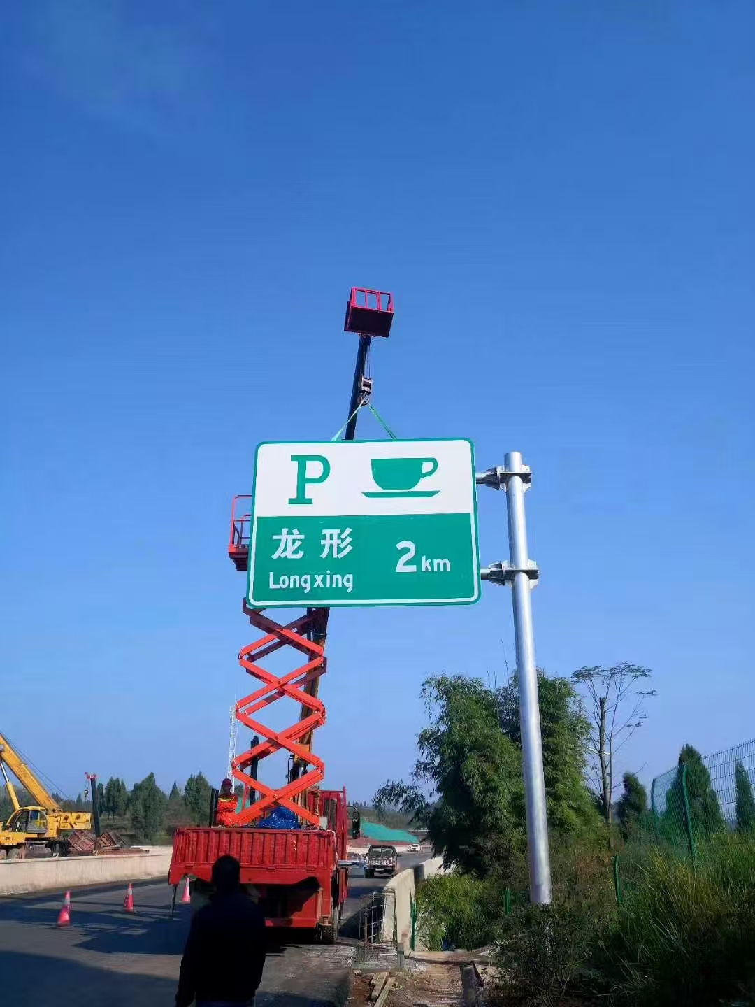 菏泽市警示牌监控杆 - 厂家
